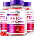 rize labs - - Metabolix Labs Keto Plus ACV Gummies - Weight Management Support Apple Cider Vinegar Supplement (180 Gummies)