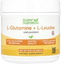 Super Nutrition L-glutamine + L-Leucine, non aromatisé, 15,87 oz (450 g)