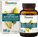 Himalaya Mélone amère biologique - Soutien au métabolisme du glucose à base de plantes - USDA Organique, Non-OGM, Vegan, Sans gluten, Sans additifs, 660 mg, 60 Caplets