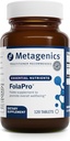 Métagène FolaPro - L-5-MTHF Folate 1,330 mcg DFE - soutient la méthylation, l'homocystéine métabolisme et la santé cellulaire - non-OGM, sans gluten, végétarien - 120 comprimés