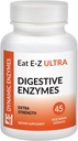 Mangez E-Z Ultra (45 comte) Enzymes digestifs pour la santé des Guts; Anti-flux; Enzyme digestive pour le soutien immunitaire