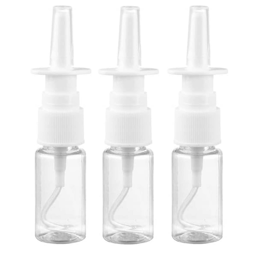 Medsuo 3pcs 10ml Bouteilles de pulvérisation nasale Bouteille de pulvérisation de brouillard Bouteille vide de soin de rhinite vide Vaporisateur de pulvérisation directe pour les huiles essentielles salines