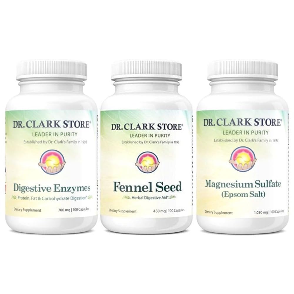 Dr Clark Store Flat Tummy & Debloating Kit – Soutien digestif naturel pour le dégel, l'estomac plat et l'amélioration de la santé Gut