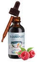 Maxi Health Kids Raspberry Liquid Vitamine B Complex - Supplément de vitamine avec vitamine B12 - Sublingual B Vitamines Complex gouttes pour les enfants avec B1 B2 B3 B5 B6 Biotine Folic Acid - 2 fl. Ounces
