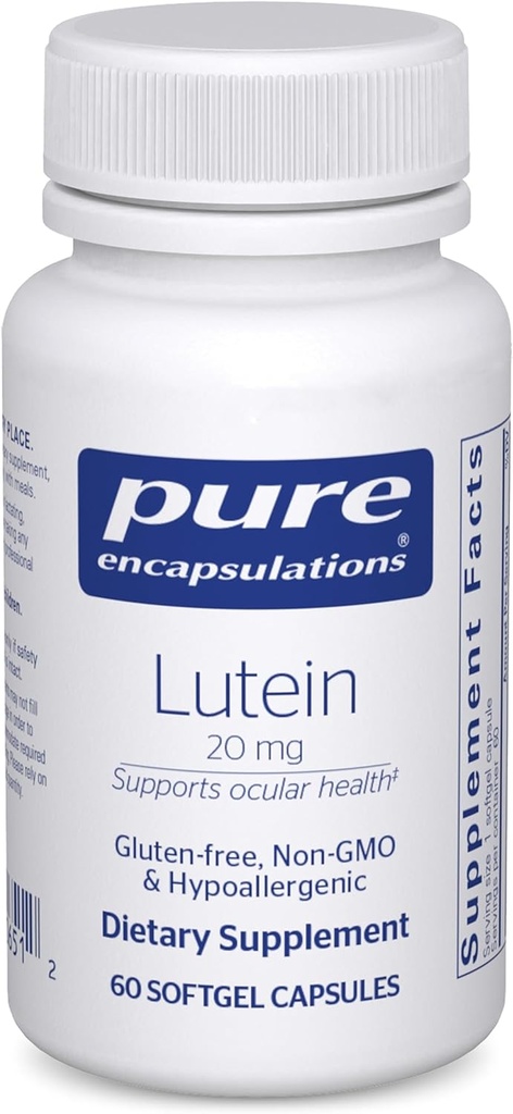 Encapsulations pures Lutéine 20 mg