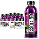Protéines2o 15g Protéines de lactosérum Isolées Eau, prête à boire, sans sucre, sans gluten, sans lactose, avec du raisin de récolte, 16,9 oz bouteille (paquet de 12)