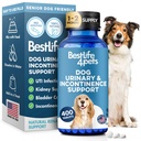 Chien UTI et soutien au rein, incontinence naturelle et contrôle de la vésicule pour les chiens réduit les fuites involontaires, les problèmes de traîtage urinaire, les pierres de vésicule et améliore la santé du rein des chiens (400 pilules)