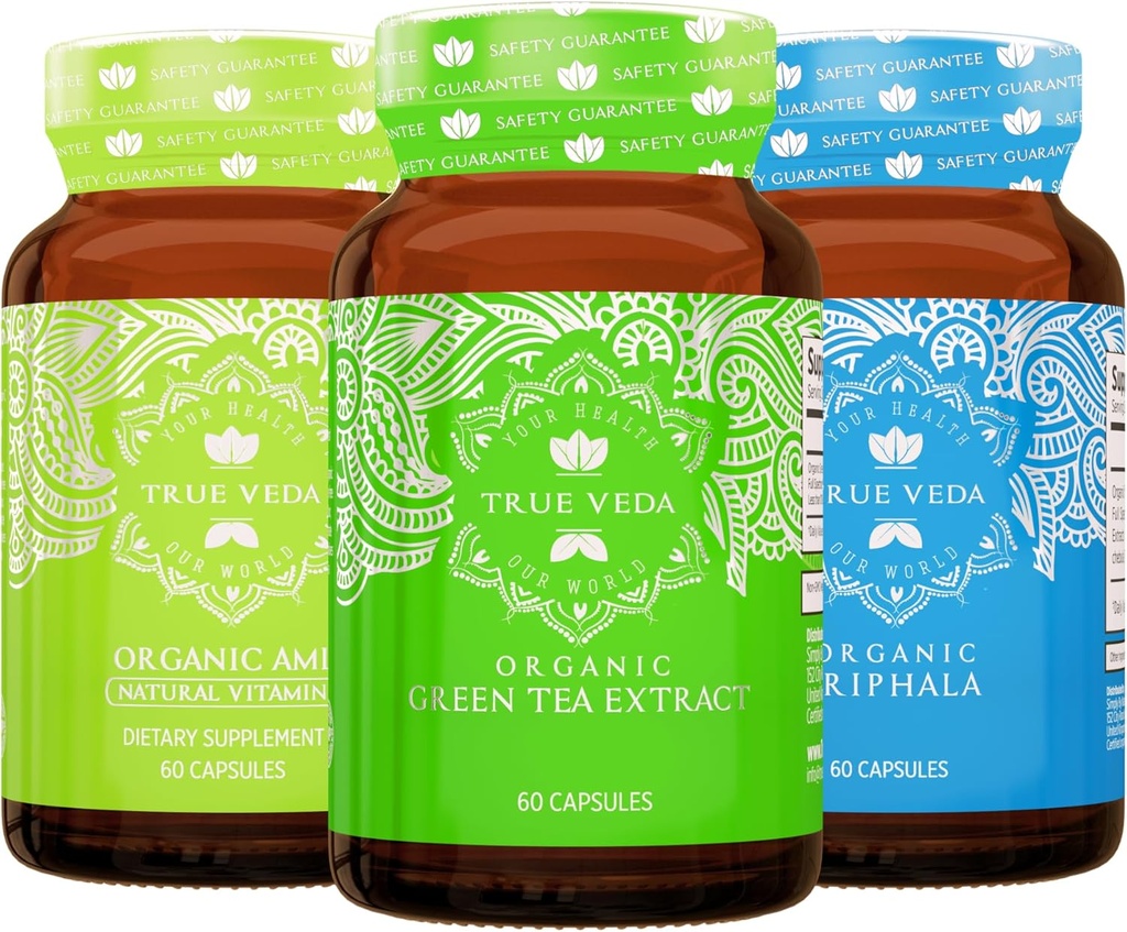 True Veda Digestion and Detox Bundle USDA Organic.