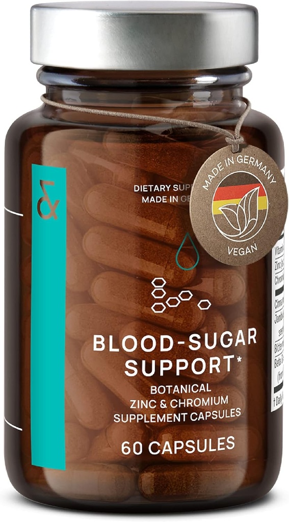 CLAV® N°9 - Extrait de cannelle + Capsules de mélône amère avec Syzygium cumini, Beta Glucan et Chrome - Vegan - 60 Compte