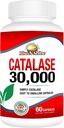 Supplément Catalase Rise-N-Shine 30 000 - Enzyme antioxydant puissant pour le soutien de la santé des cheveux- Suppléments capillaires pour cheveux forts - 60 capsules (30 jours d'approvisionnement)