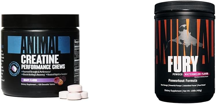 Comprimés de creatine animale - Augmentation du monohydrate de créatine avec AstraGin pour améliorer l'absorption et le supplément de poudre de pré-entraînement pour l'énergie et Focus 5g