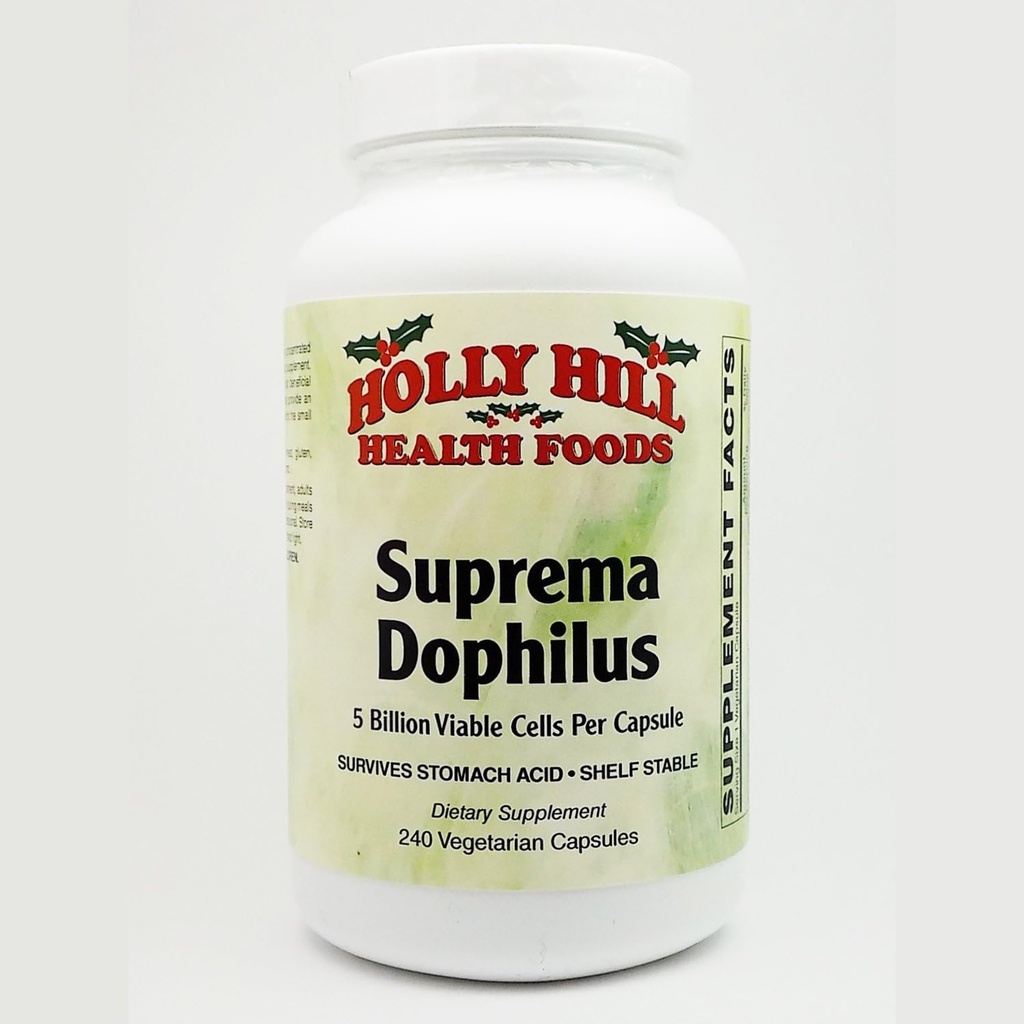 Holly Hill Health Foods, Suprema Dophilus, 240 capsules végétariennes
