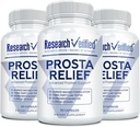 Recherche Vérifié Prosta Relief - Saw Palmetto et Bioperine - Prostate Health; Bladder & Urinary Health, Drive and Performance; Pure Natural, 90 Capsules (Pack of 3)