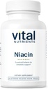 Nutriments vitaux Niacine 500mg , supplément de niacine pour hommes et femmes , la vitamine B3 soutient la santé cardiaque et les protéines et le métabolisme des graisses , Gluten, lait, sans soja , non-OGM , 90 comprimés