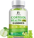 Cortisol Detox pour les femmes Gummies, Cortisol Reducer Detox Manager, Magnésium Ashwagandha Rhodiola Rosea Complexe à base de plantes pour l'humeur/focus et le sommeil, maintenir des niveaux de cortisol sains - 30 jours d'approvisionnement végétalien