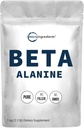 Poudre Beta Alanine, Supplément pure Beta Alanine, 2,2 livres (500 jours d'approvisionnement), sans remplissage, préentraînement Amino énergie, non aromatisé, non OGM et végétalien amical