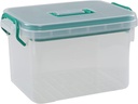 Boîte de rangement en plastique clair Organisateur / boîte médicale, trousse d'urgence familiale Boîte de rangement