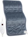 Plaque chauffante pondérée, 17''x 33" XXXL Extra-Large plaque chauffante électrique pour le soulagement de la douleur au dos w/ 6 Réglages de chaleur 2H Arrêt automatique, w/4.9lbs Perles sans BPA pour les crampes Crampons Bâtons à épaulettes Lavable en machine