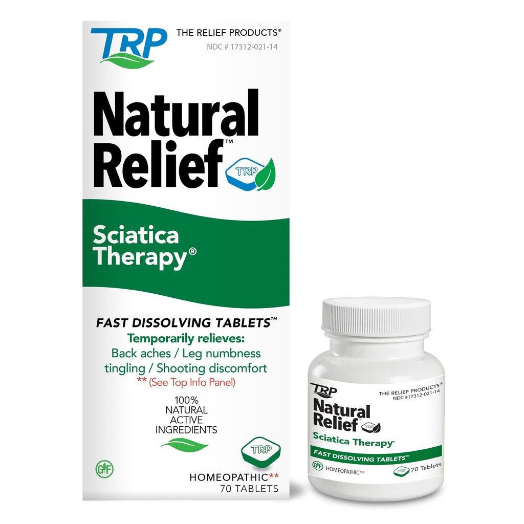 The Relief Products Sciatica Therapy Comprimés à dissolution rapide - Ingrédients actifs 100% naturels - 70 Compte