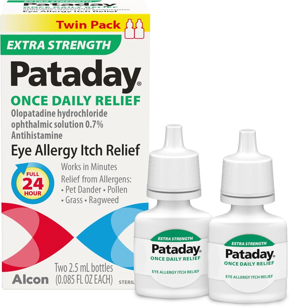 Pataday Une fois par jour Relief Extra Force Relief 2,5ml, 2 Compte