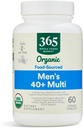 365 par Marché des aliments entiers, Vitamine Multi Mens Alimentation cultivée 40 Plus, 60 Compte