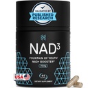 HPN NAD3 Clinical NAD+ Booster, Cellular Health & Natural Energy - Supplément NAD pour le vieillissement en santé, le soutien métabolique, NRF2 & Longevity, Nicotinamide Riboside & NMN Alternative, 60ct, 30 jours d'approvisionnement