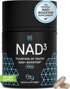 HPN NAD3 Clinical NAD+ Booster, Cellular Health & Natural Energy - Supplément NAD pour le vieillissement en santé, le soutien métabolique, NRF2 & Longevity, Nicotinamide Riboside & NMN Alternative, 60ct, 30 jours d'approvisionnement