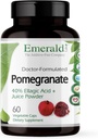 Extrait de grenade Emeraude Labs - Extrait de grenade (40% acide ellagique) et poudre de jus de grenade pour la réponse immunitaire et le soutien cardiaque* - 60 capsules végétales (30 jours d'approvisionnement)