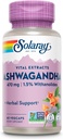 SOLARAY Extraits vitaux Ashwagandha 470mg - Adaptogène puissant - Suppléments Ashwagandha w/ 7mg Withanolides, Wellness Support, Vegan, Non-OGM, Lab Vérifié, Garantie de 60 jours, 60 portions, 60 VegCaps
