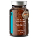 CLAV® Bisglycinate de zinc 25mg - 180 comprimés (6 mois d'approvisionnement) - Supplément naturel de zinc chélaté - Glycinat de zinc végétalien pour immunone et soutien de la peau