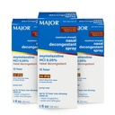 MAJOR Maximum Strength Nasal Decongestant Spray, Oxymetazoline HCl 0.05% Pump Mist, Non-Drowsy Nasal Spray, up to 12-Hour Relief from Nasal Congestion, Colds, and Allergies 1 Fl. Oz. (3-Pack)