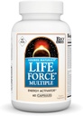 Source Naturals Life Force Multiple sans fer quotidien Multivitamine haute puissance Vitamines essentielles, minéraux, antioxydants et nutriments - Energy & Immune Boost* - 60 capsules