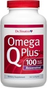Dr Sinatra Omega Q Plus 100 Resveratrol – Omega-3 supplément soutient la santé cardiaque et fournit une puissance antioxydante avec 100mg de CoQ10 et Resveratrol (180 softgels)