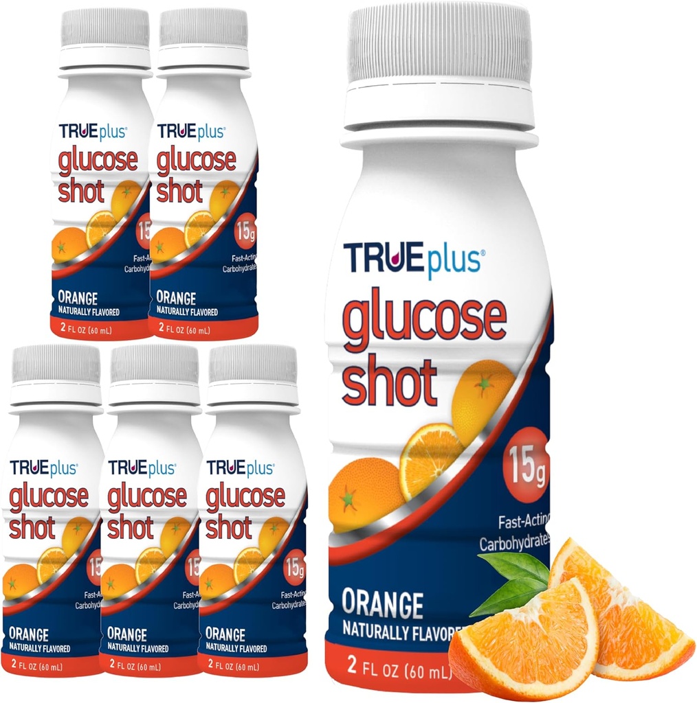 TRUEplus Glucose Shots 6 bouteilles - Orange