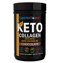 Source supérieure de collagène de kéto - Poudre de protéine de collagène avec huile MCT - Supporte les cheveux, la peau, les ongles et la santé articulaire - Sans lait - Chocolat, 14 oz