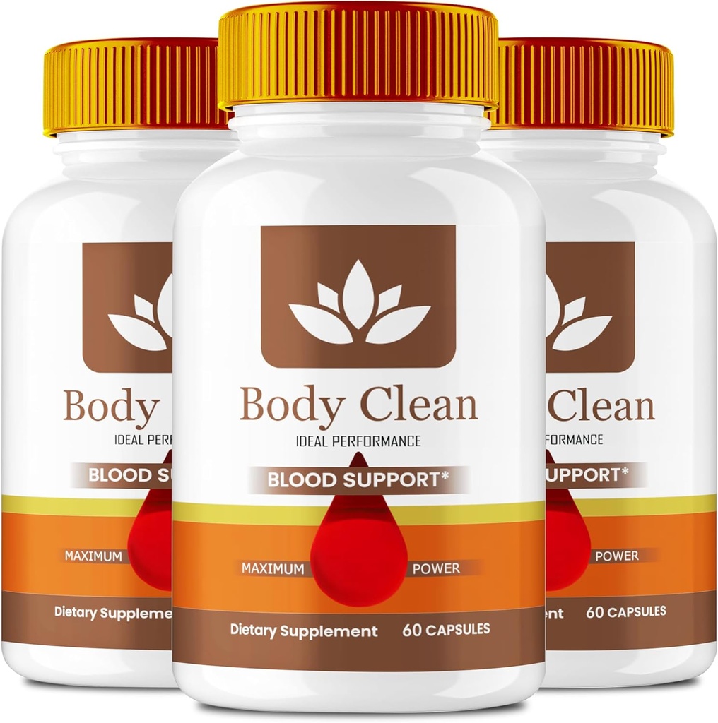 Body Clean Pills, Capsules de supplément officiel BodyClean - Résistance maximale, Body Clean Toutes les pilules de formule naturelle, BodyCleanse Glyco Optimizer Complexe, BodyClean Health Support Reviews (3 Pack)