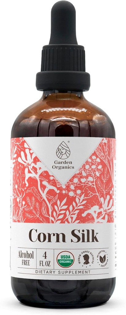 Silhouette de maïs USDA Extrait sans alcool biologique , supplément diététique, teinture de haute puissance , naturel certifié soie de maïs biologique (Zea Mays)