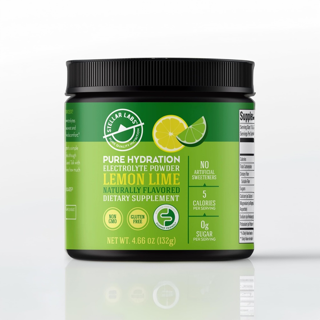 Stellar Labs Poudre d'électrolyte Pas de sucre.