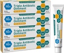 MED Pride Triple Antibiotic Pride Ointment Tube 1 Oz 4-Pack, First Aid for Minor Wounds, Scratches, Abrasions, with Zinc, Neomycin, Polymyxin