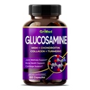 GriMed Glucosamine 12 000mg - X12 Puissance avec MSM, Chondroitin, Collagène, Turmeric pour le bien-être articulaire, Bons Forts, Cartilage Support - USA Fabriqué et testé