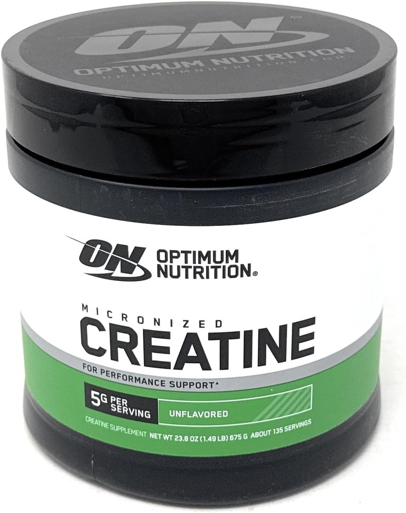 Nutrition optimale Poudre monohydratée micronisée de créatine, non aromatisée, amie des kétos, 135 portions (paquetage May Vary)