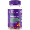 Nouveau chapitre Gommies de fibre biologique pour adultes et enfants (Âge 4+), fibre prébiotique végétale pour la santé digestive, végétalien, non-OGM, USDA biologique, sans gluten, aromatisé aux agrumes-Berry, 60 ct