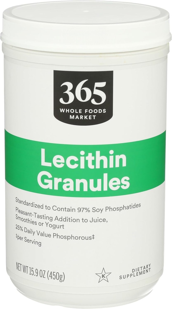 365 par Marché des aliments entiers, Lecithin Granules, Vegan, 15.9 Ounce