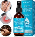 Spray de magnésium, 100% Pure & Bio Huile de magnésium naturel Spray pour bouteille de verre de pieds, soulagement apaisant et détente, facile à absorber et à utiliser