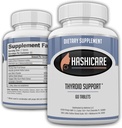 Pilules de Hashicare- Suppléments de soutien naturel à la thyroïde pour les femmes et les hommes boostent le métabolisme avec l'iode, le sélénium, le safran et les comprimés de vitamine Hoodia- 60