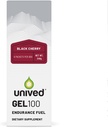Gel unique 100 - Gel d'énergie végétalien pour athlètes d'endurance Coureurs et cyclistes - 100kcal - Cerise noire - Pack de 6