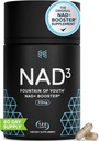 HPN NAD3 Clinical NAD+ Booster, Cellular Health & Natural Energy - Supplément NAD pour le vieillissement en santé, le soutien métabolique, NRF2 & Longevity, Nicotinamide Riboside & NMN Alternative, 120ct, 60 jours d'approvisionnement