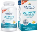 Nordic Naturals Ultimate Omega, Lemon Flavor - 210 gels mous - 1280 mg Omega-3 - Huile de poisson de haute puissance avec EPA et DHA - Promotion de la santé cérébrale et cardiaque - Non-OGM - 105 portions
