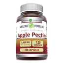 Formules étonnantes Pectine de pomme 1400 Mg par supplément de service.
