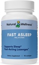 Asleep rapide de bien-être naturel – Losanges de mélatonine à action rapide pour le sommeil reposé, la relaxation et le soulagement de la lag – Aide au sommeil à saveur de cerise à dissolution rapide – Formation non-Habit, réveil rafraîchi – 90 Lozenges